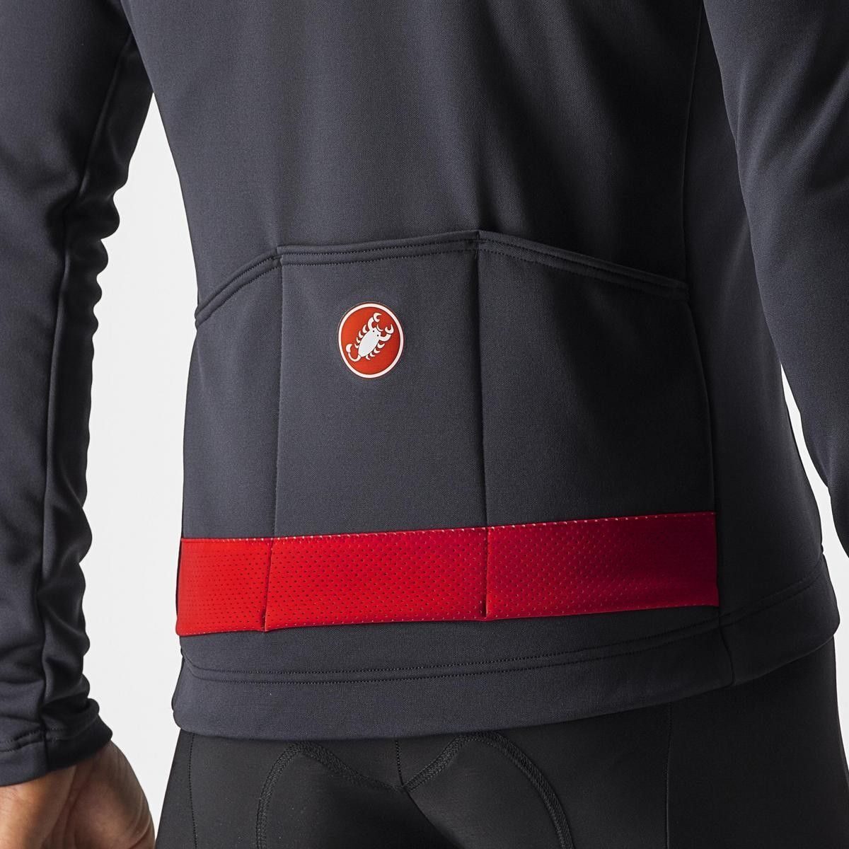 tricou cu maneca lunga castelli puro 3 fz antracit rosu l 2
