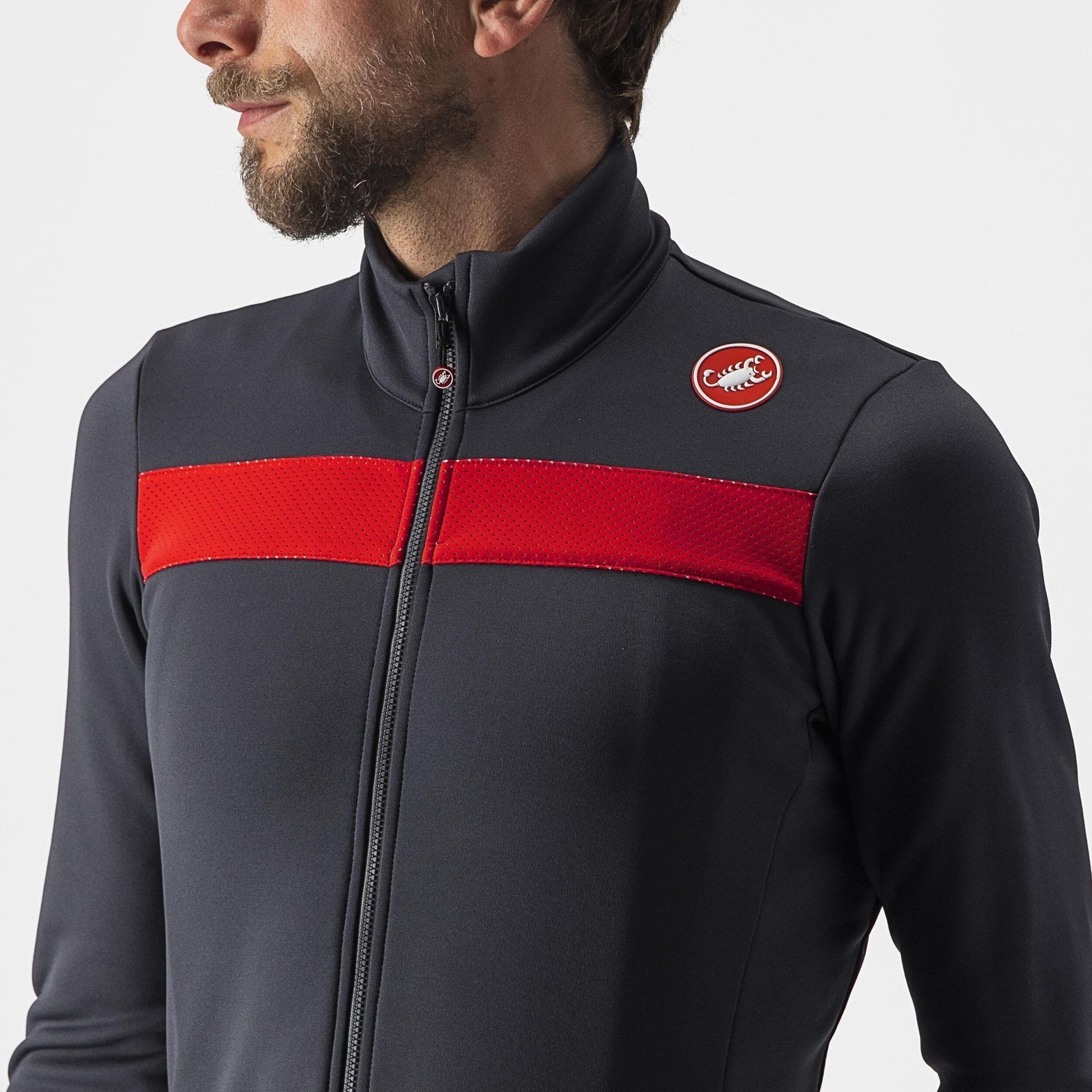tricou cu maneca lunga castelli puro 3 fz antracit rosu s 3 scaled