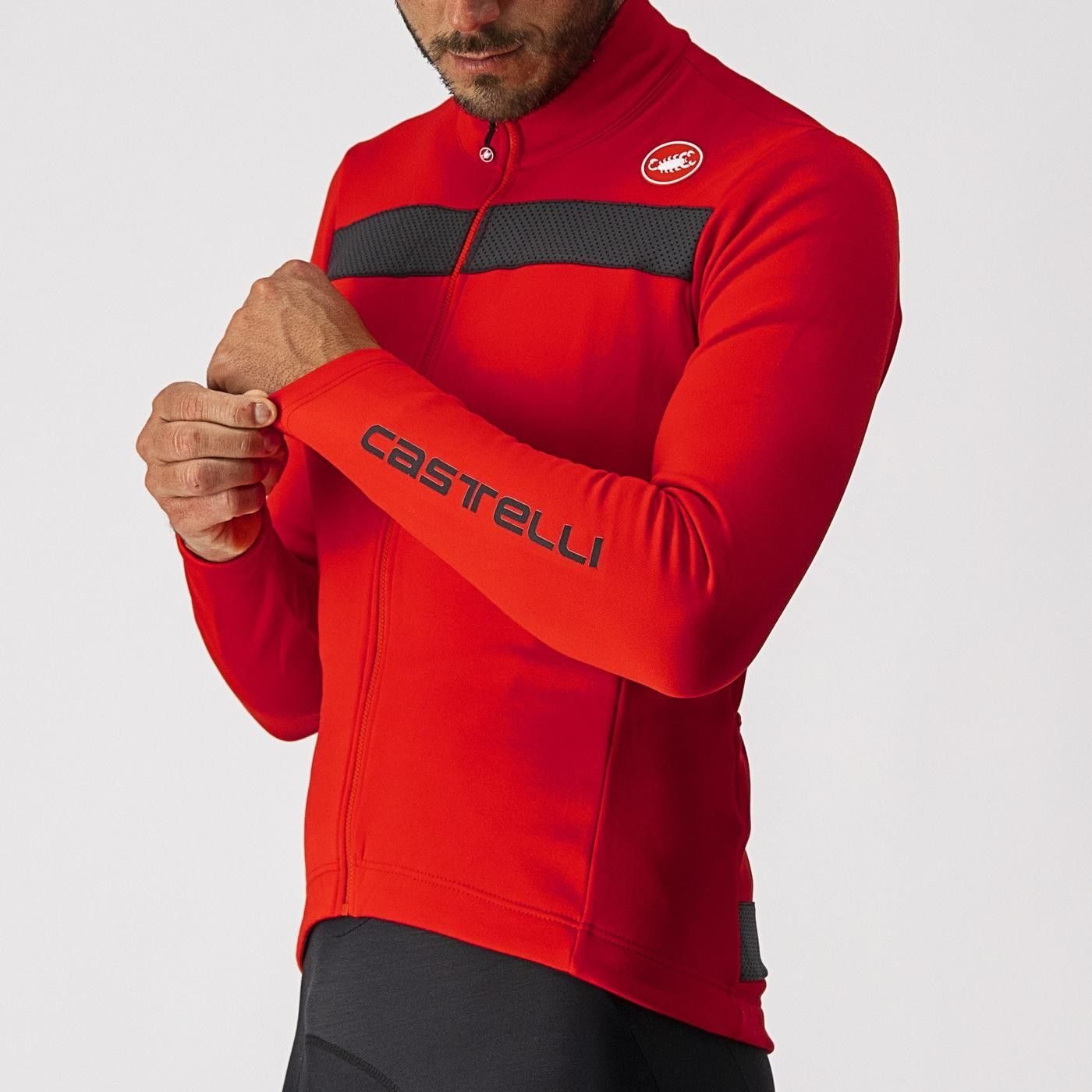 tricou cu maneca lunga castelli puro 3 fz rosu xs 4