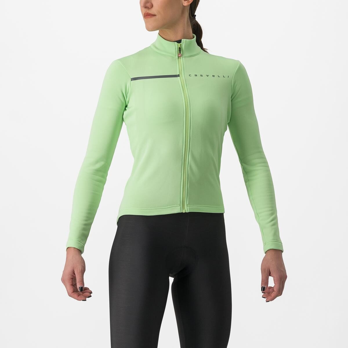 tricou cu maneca lunga castelli sinergia 2 fz de dama verde mint xs