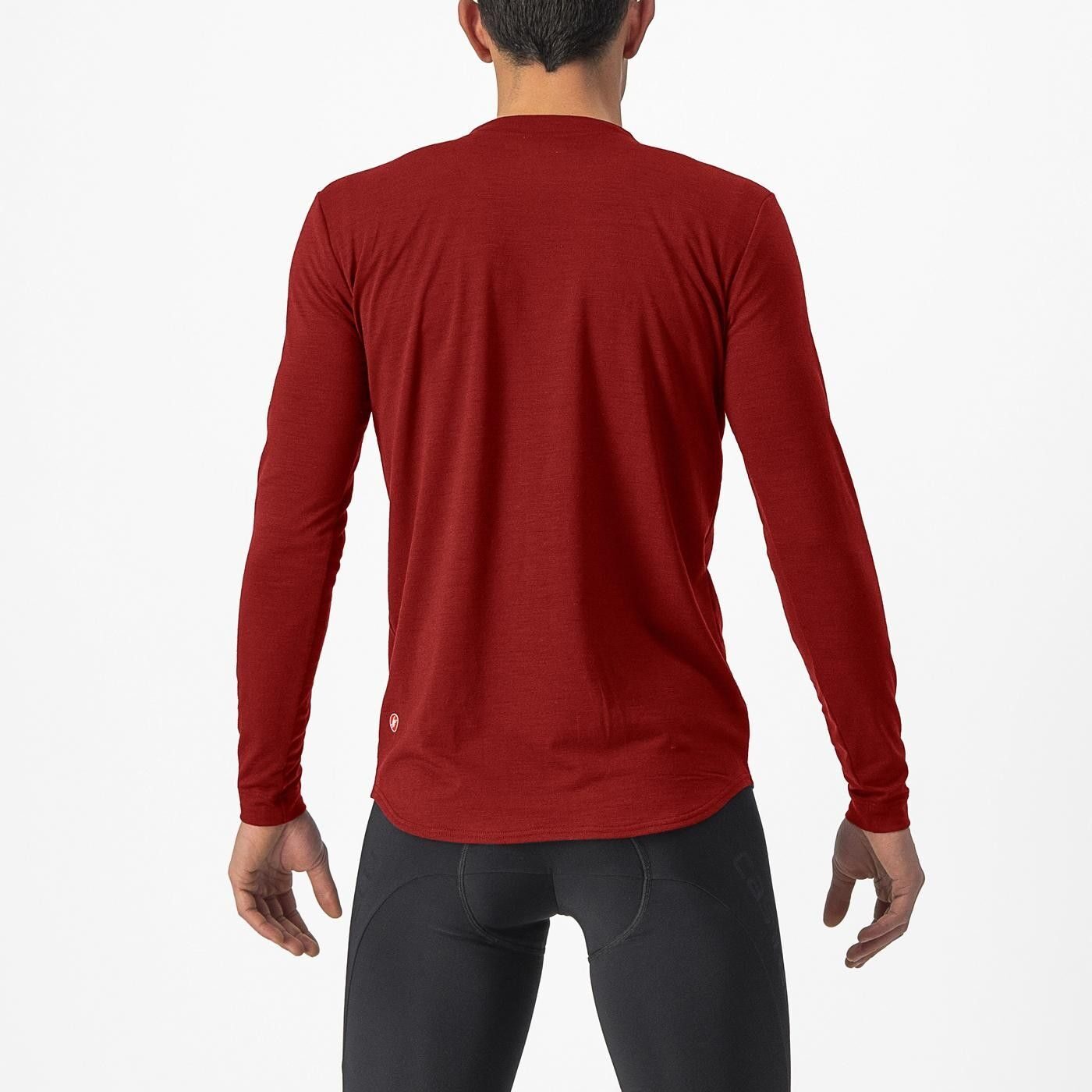 tricou cu maneca lunga castelli unlimited merino ls rosu m 1
