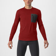 tricou cu maneca lunga castelli unlimited merino ls rosu xxl
