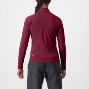 Tricou cu maneca lunga Castelli Unlimited Trail W, de dama, Visiniu, S