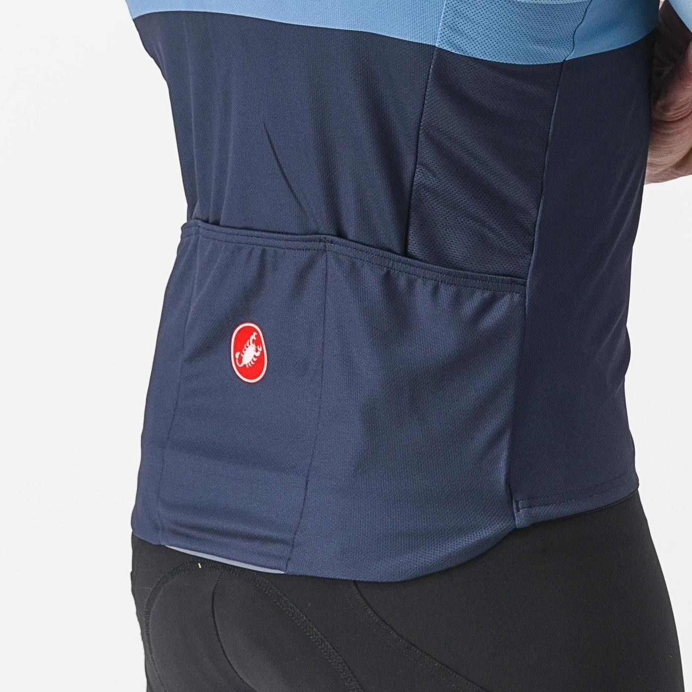 tricou cu maneca scurta castelli a blocco bleu bleumarin portocaliu xxl 2