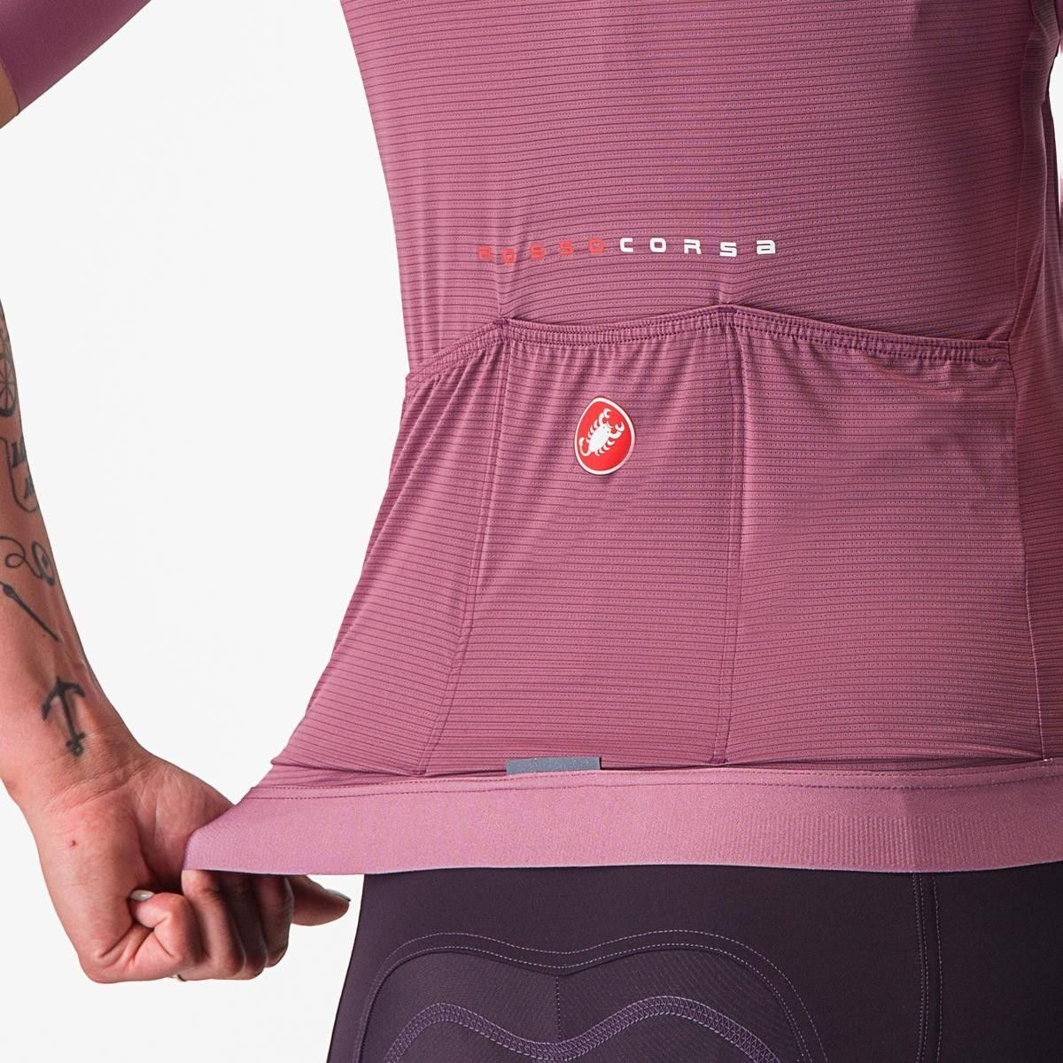 tricou cu maneca scurta castelli aero pro 70 w de dama mov xs 4
