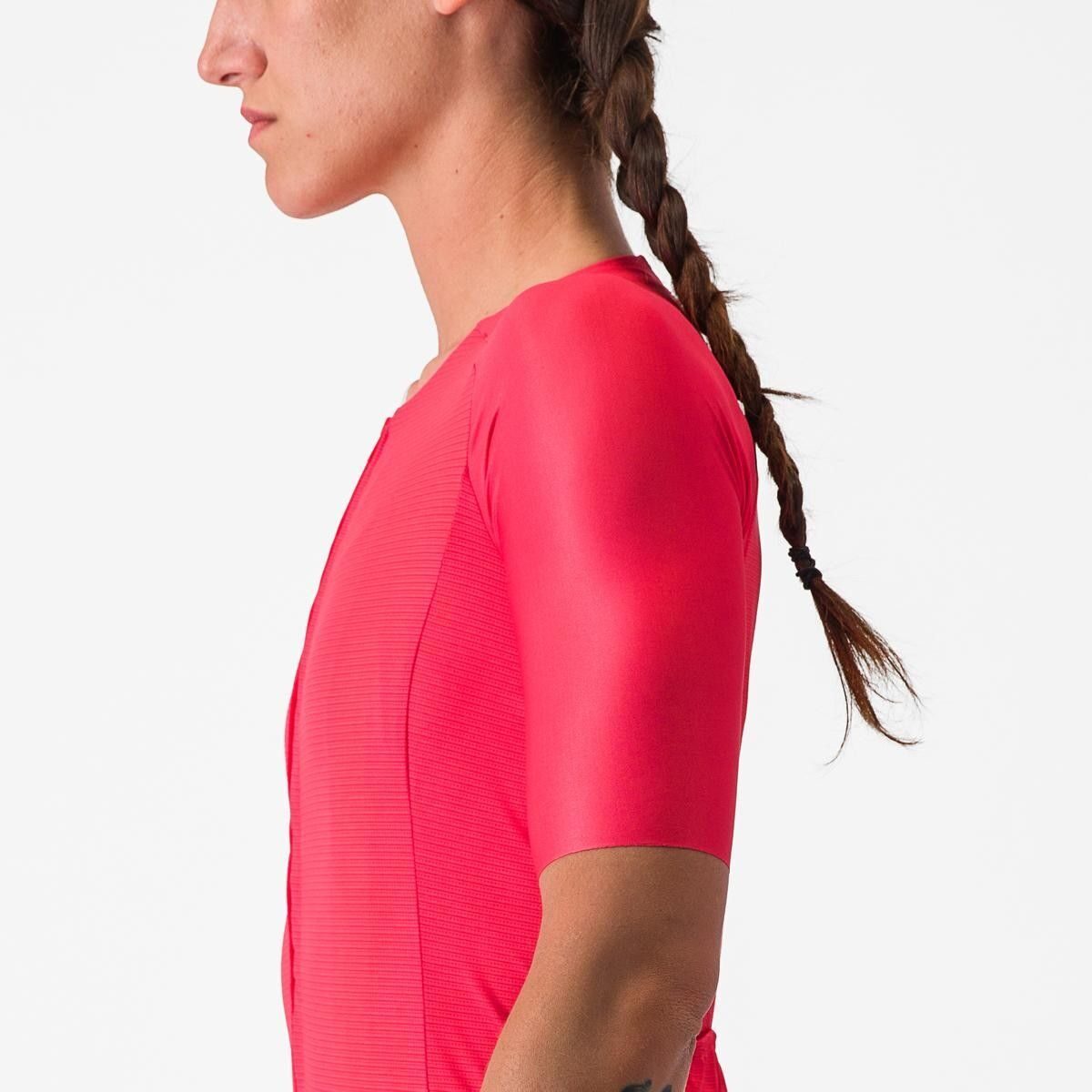 tricou cu maneca scurta castelli aero pro 70 w de dama rosu m 5
