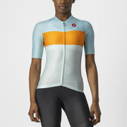 tricou cu maneca scurta castelli aero pro w de dama bleu portocaliu xs