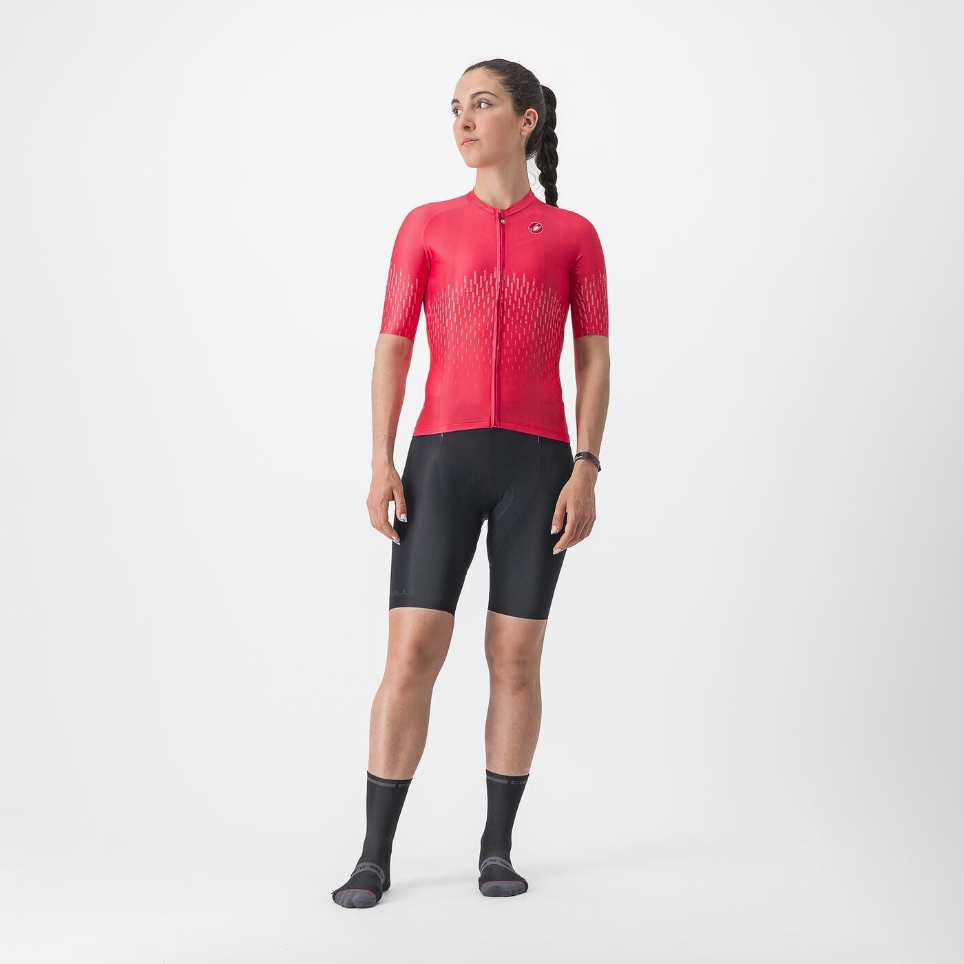 tricou cu maneca scurta castelli aero pro w de dama portocaliu s 5