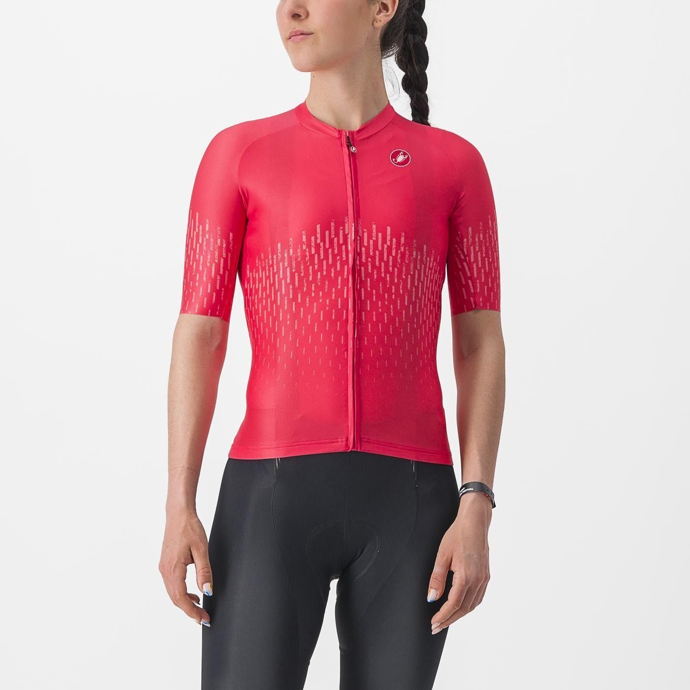 tricou cu maneca scurta castelli aero pro w de dama portocaliu s