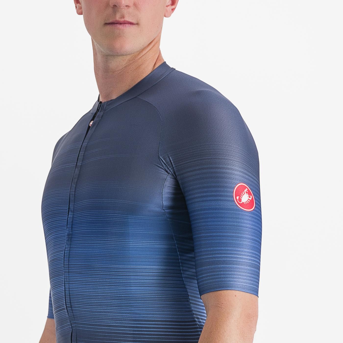 Tricou cu maneca scurta Castelli Aero Race 6.0, Bleumarin, M