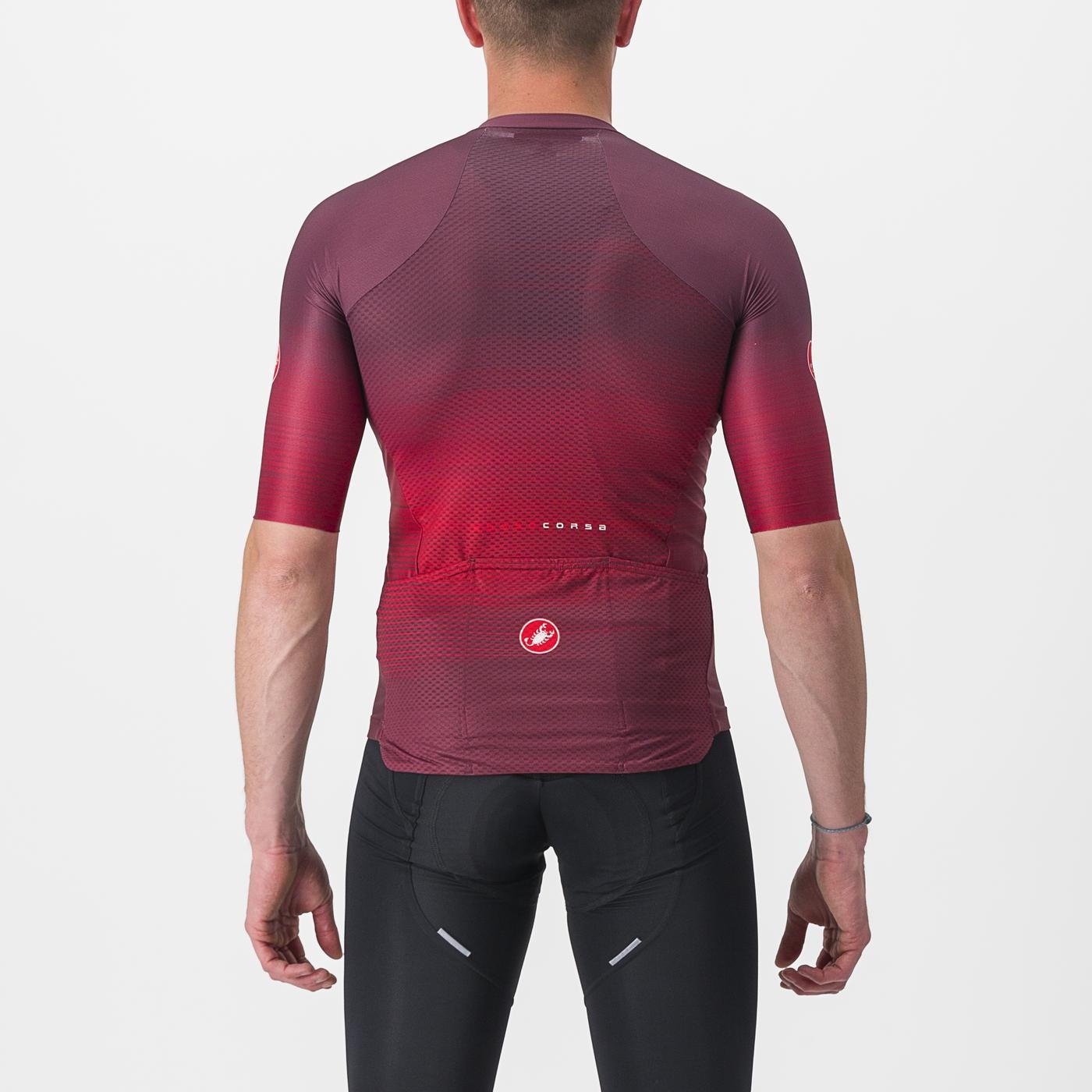 Tricou cu maneca scurta Castelli Aero Race 6.0, Visiniu, XXXL