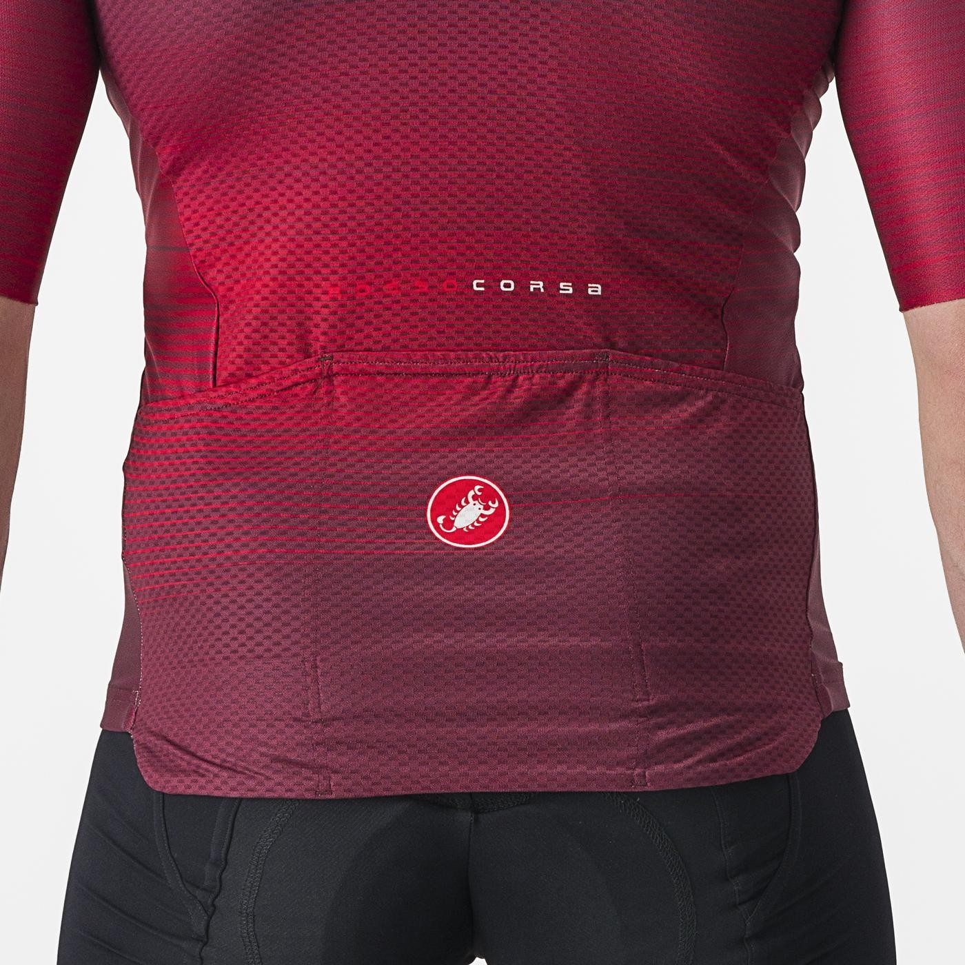 Tricou cu maneca scurta Castelli Aero Race 6.0, Visiniu, XXXL