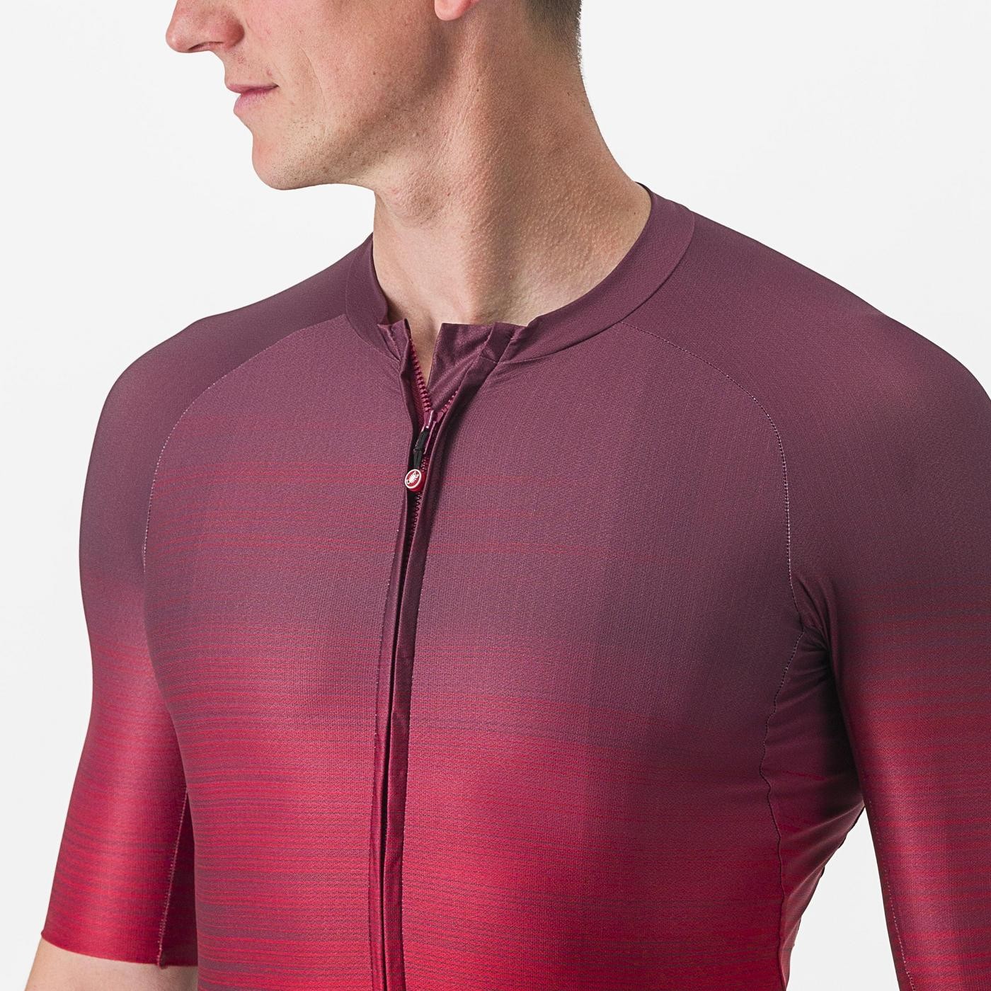 Tricou cu maneca scurta Castelli Aero Race 6.0, Visiniu, XXXL
