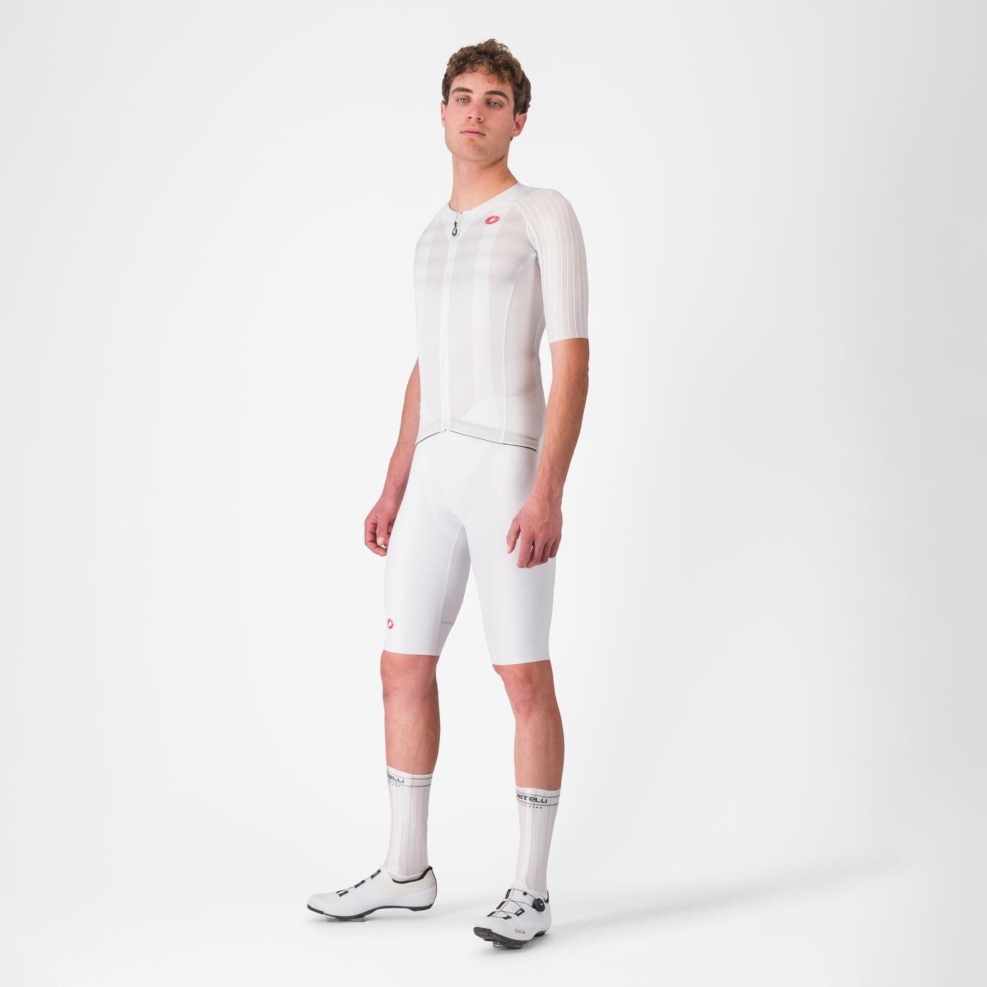 tricou cu maneca scurta castelli aero race 8s pentru barbati alb s 4