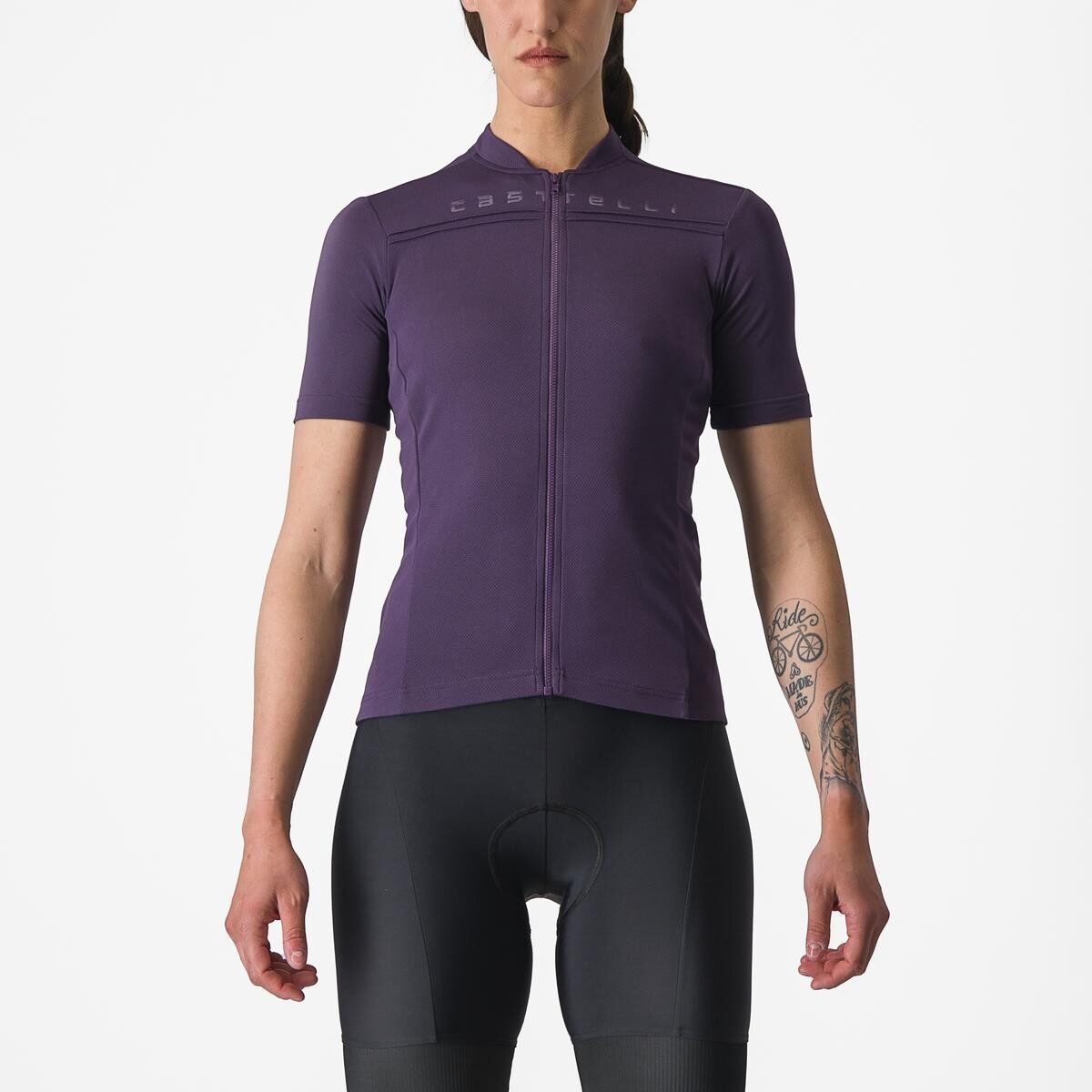 tricou cu maneca scurta castelli anima 4 de dama mov l