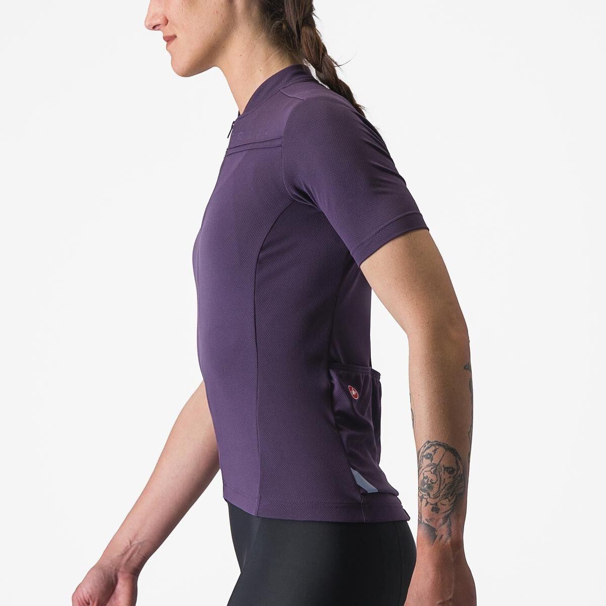 tricou cu maneca scurta castelli anima 4 de dama mov m 3