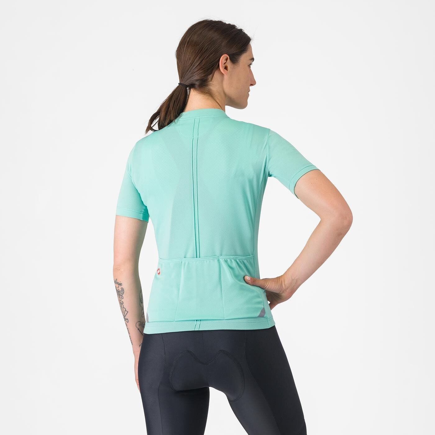 tricou cu maneca scurta castelli anima 4 pentru femei albastru piscina xs 1