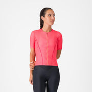 Tricou cu maneca scurta Castelli Anima Flow, pentru femei, roz/hibiscus L