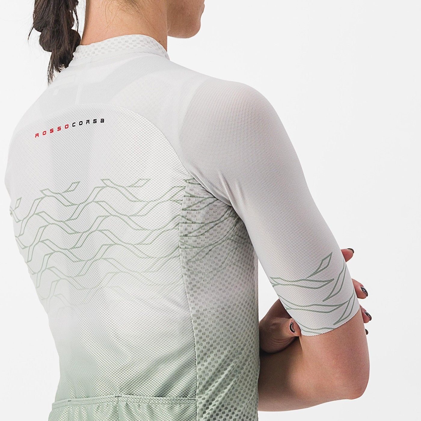 tricou cu maneca scurta castelli climbers 20 w de dama alb vernil m 2