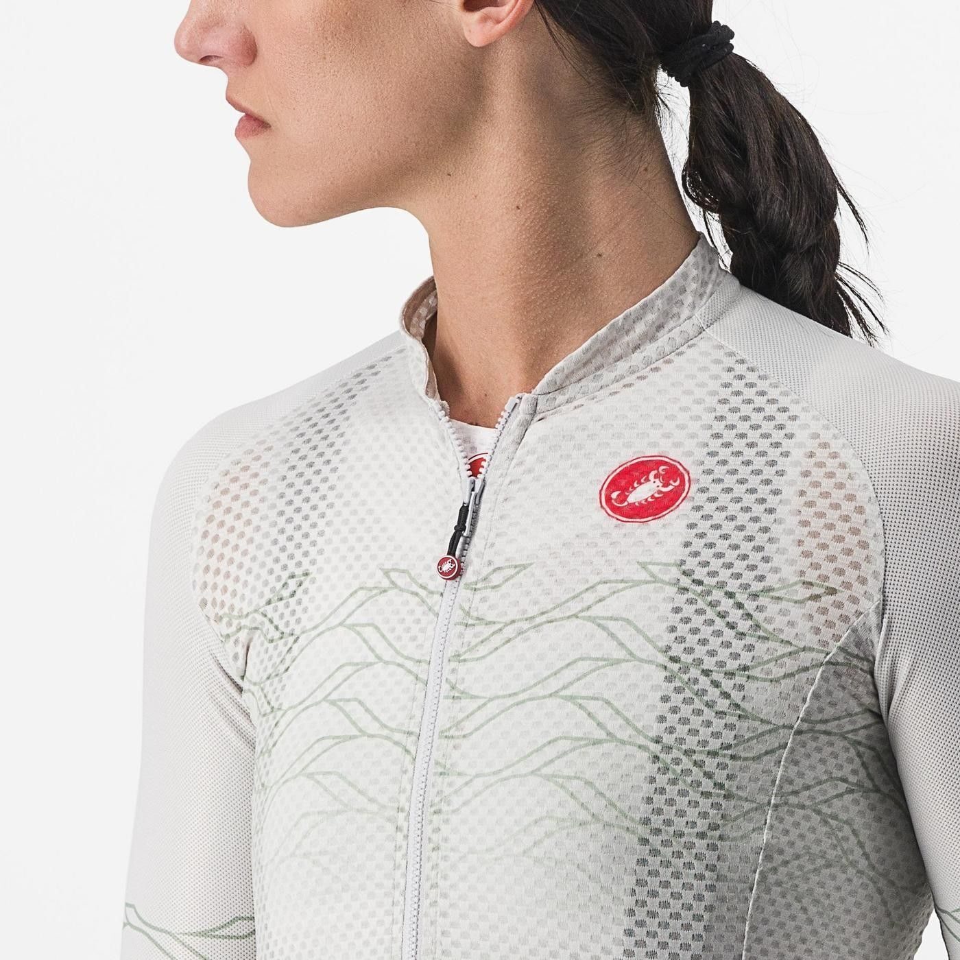 tricou cu maneca scurta castelli climbers 20 w de dama alb vernil m 4