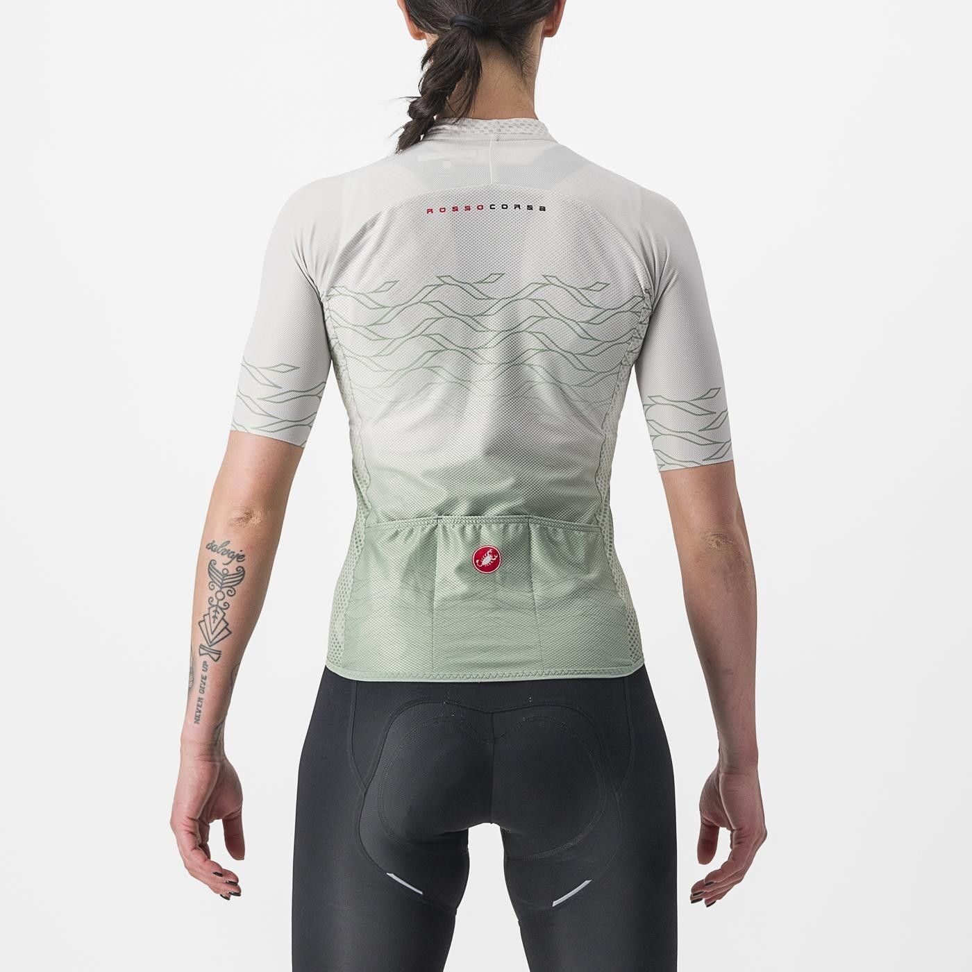 tricou cu maneca scurta castelli climbers 20 w de dama alb vernil xs 1