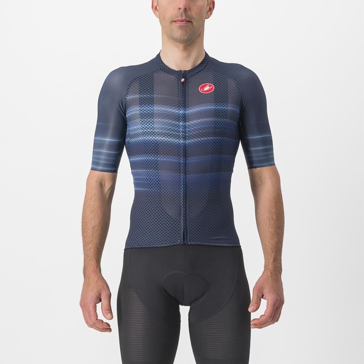 tricou cu maneca scurta castelli climbers 30 sl2 bleumarin xl