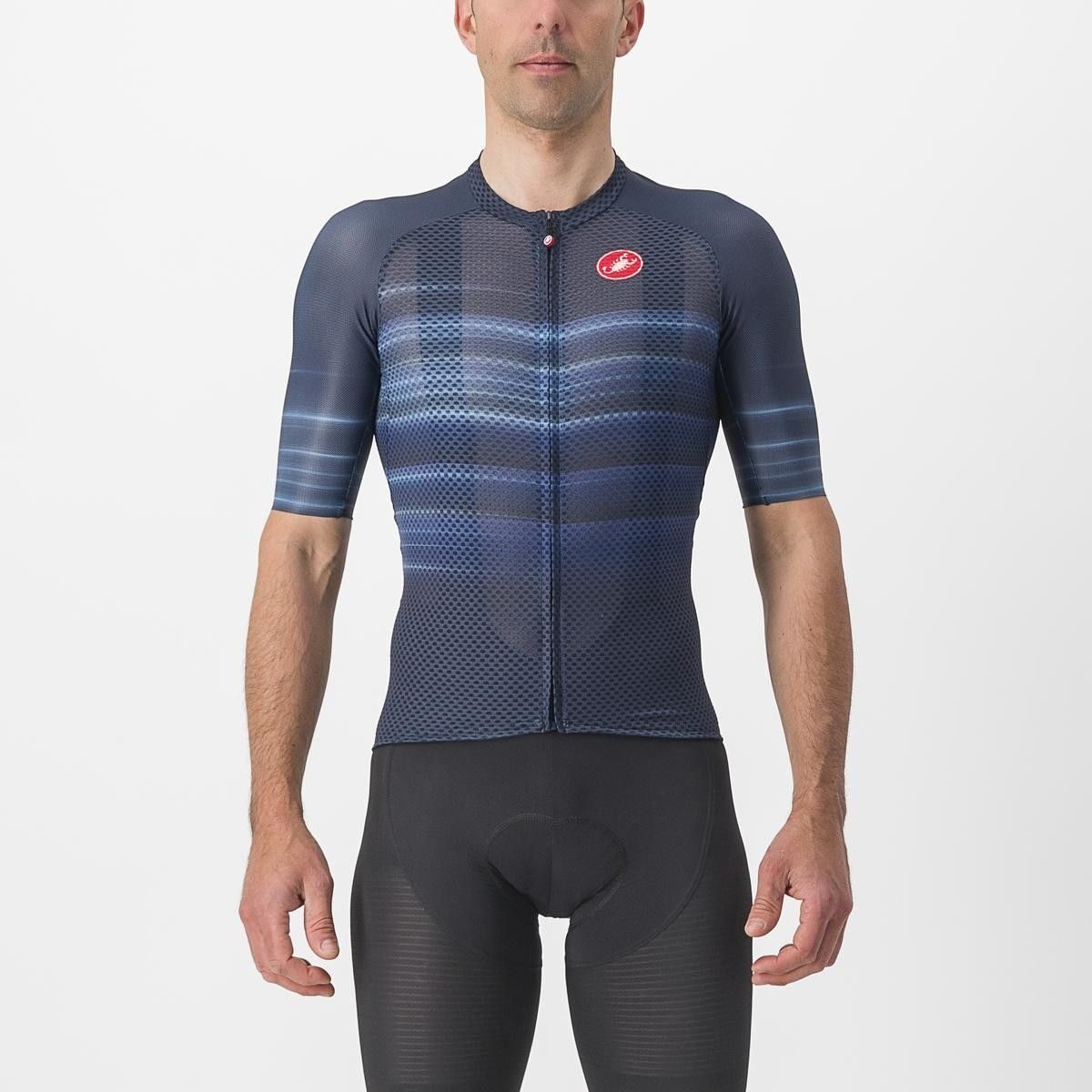tricou cu maneca scurta castelli climbers 30 sl2 bleumarin xxl