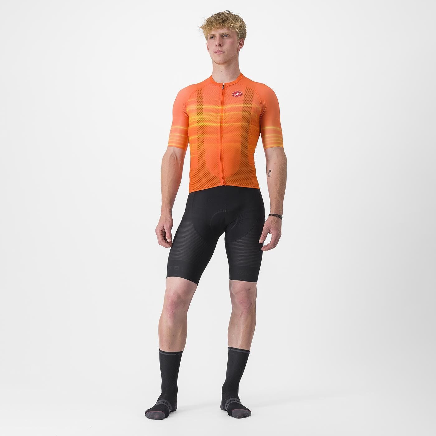 tricou cu maneca scurta castelli climbers 30 sl2 portocaliu xl 5