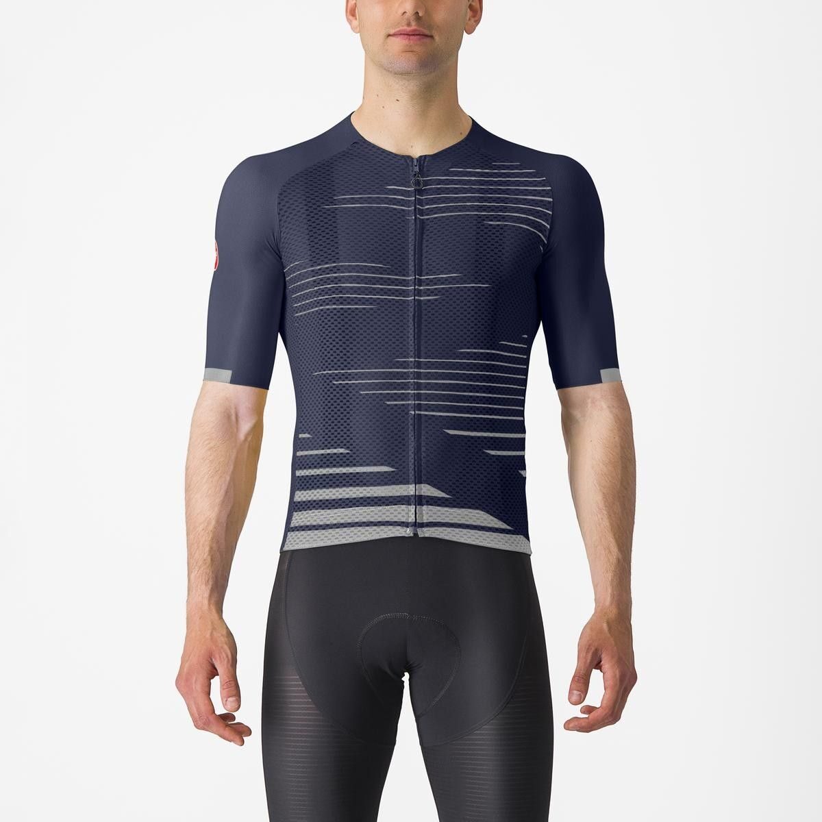 tricou cu maneca scurta castelli climbers 40 indigo gri l