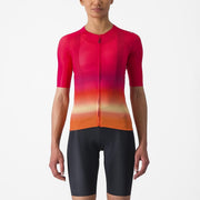 tricou cu maneca scurta castelli climbers 40 w de dama rosu magenta portocaliu m