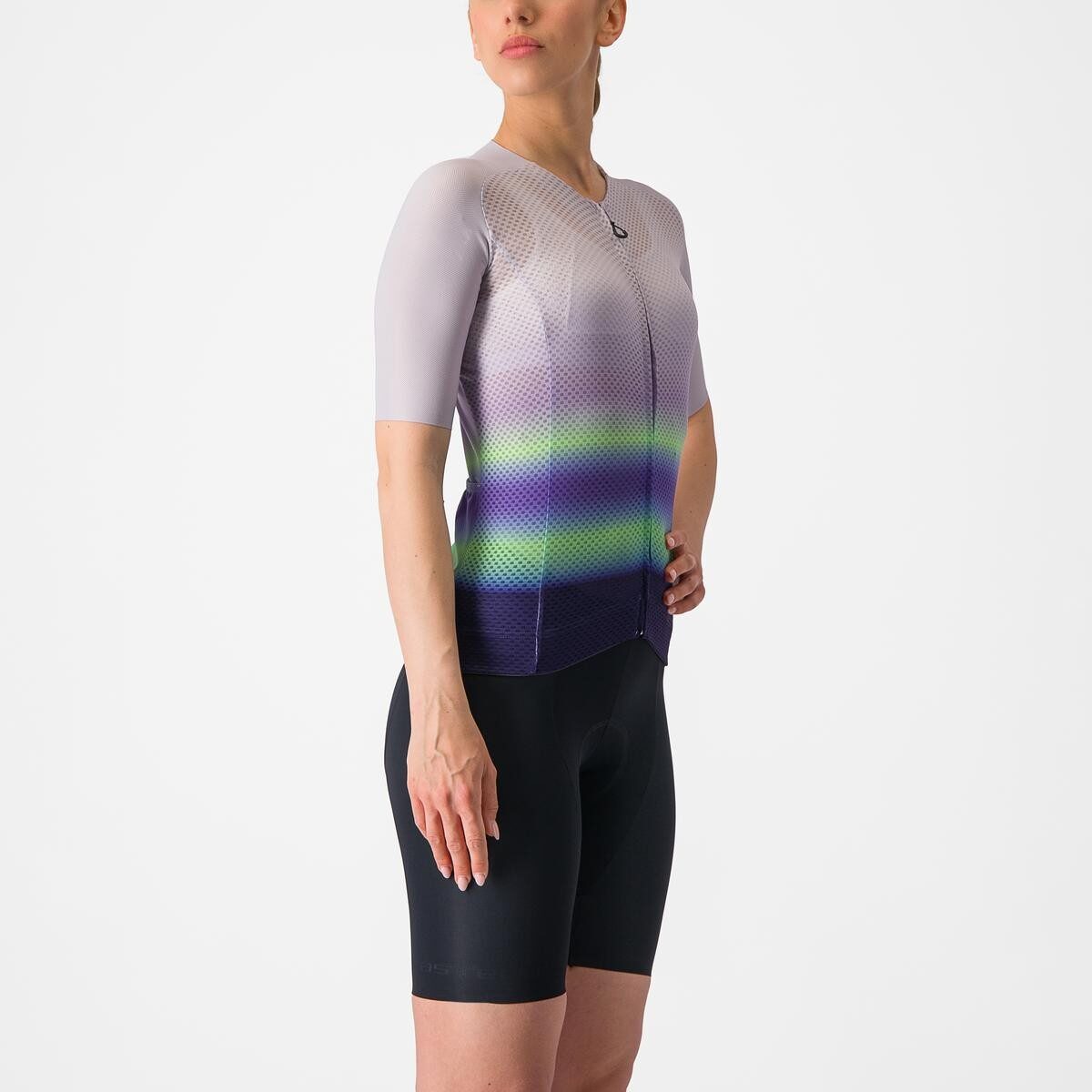 tricou cu maneca scurta castelli climbers 40 w de dama violet vernil mov m 2