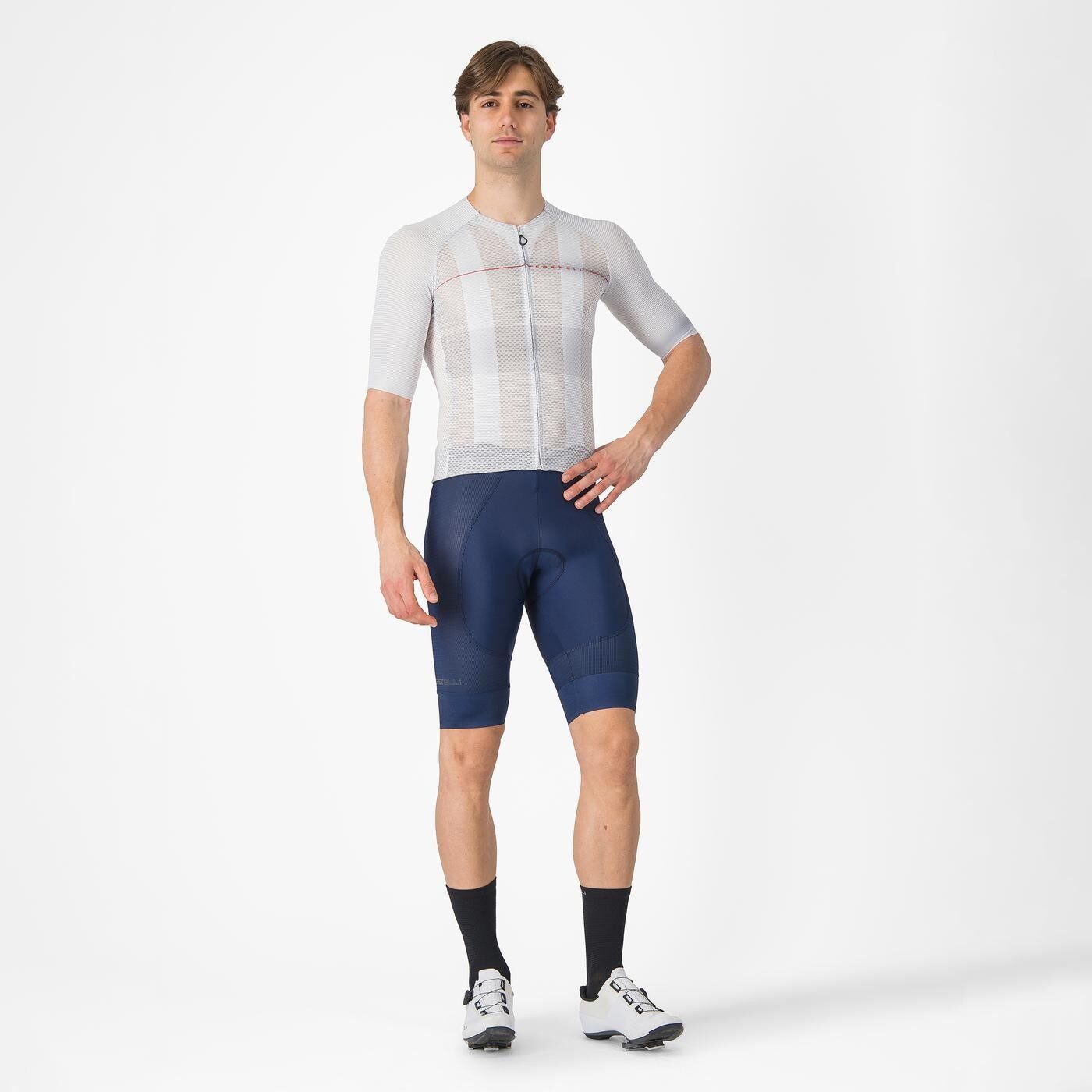 tricou cu maneca scurta castelli climbers a c pentru barbati gri argintiu rosu m 5