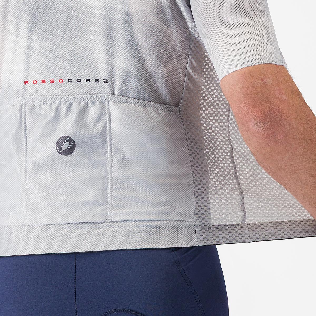 Tricou cu maneca scurta Castelli Climbers A/C, pentru barbati, gri inchis/gri M