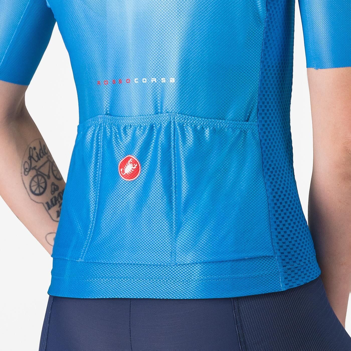 tricou cu maneca scurta castelli climbers a c w pentru femei albastru aquamarin l 3
