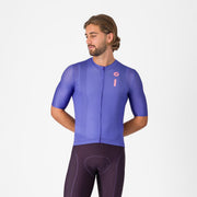 Tricou cu maneca scurta Castelli Drittone Logo, pentru barbati, violet/roz giro L