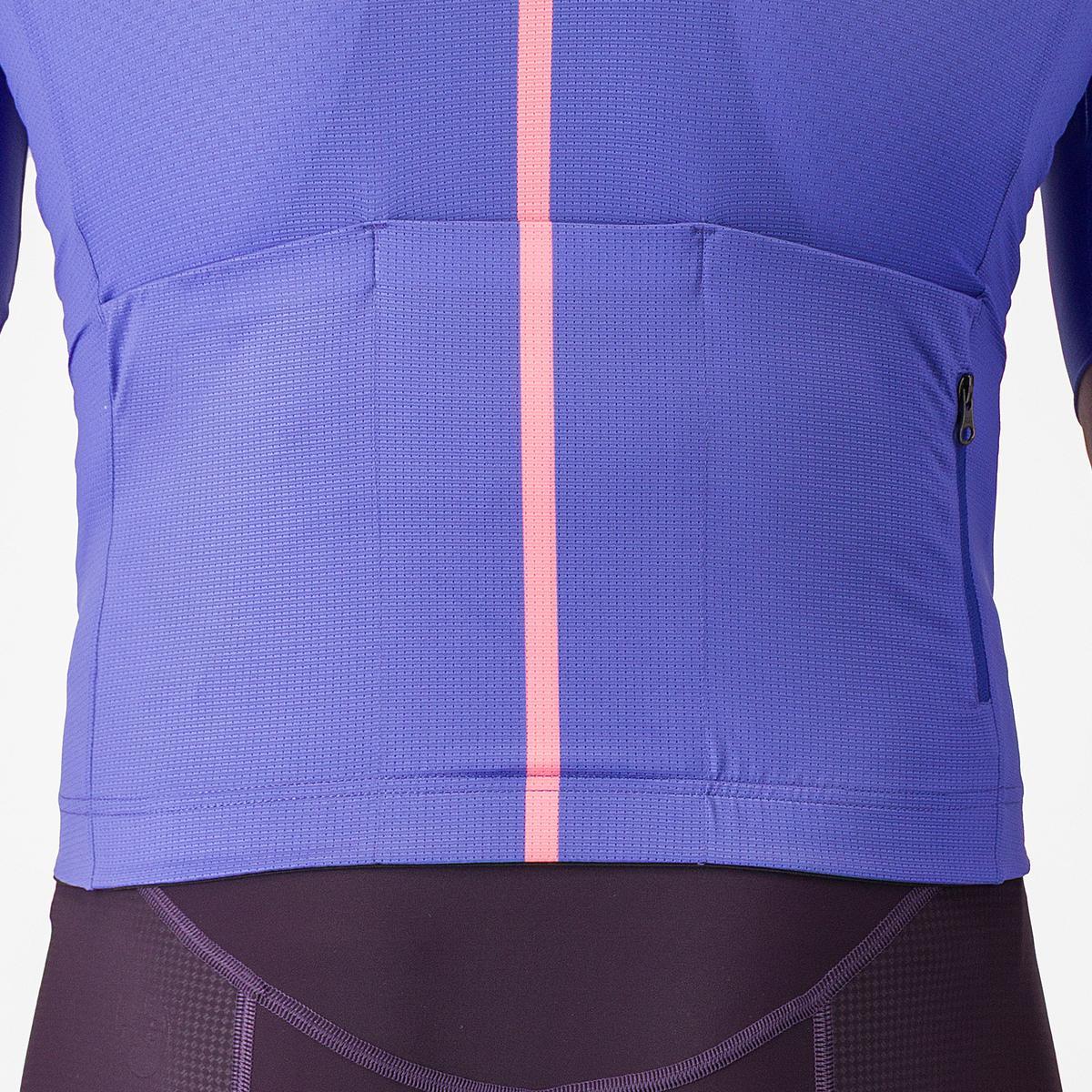 Tricou cu maneca scurta Castelli Drittone Logo, pentru barbati, violet/roz giro M