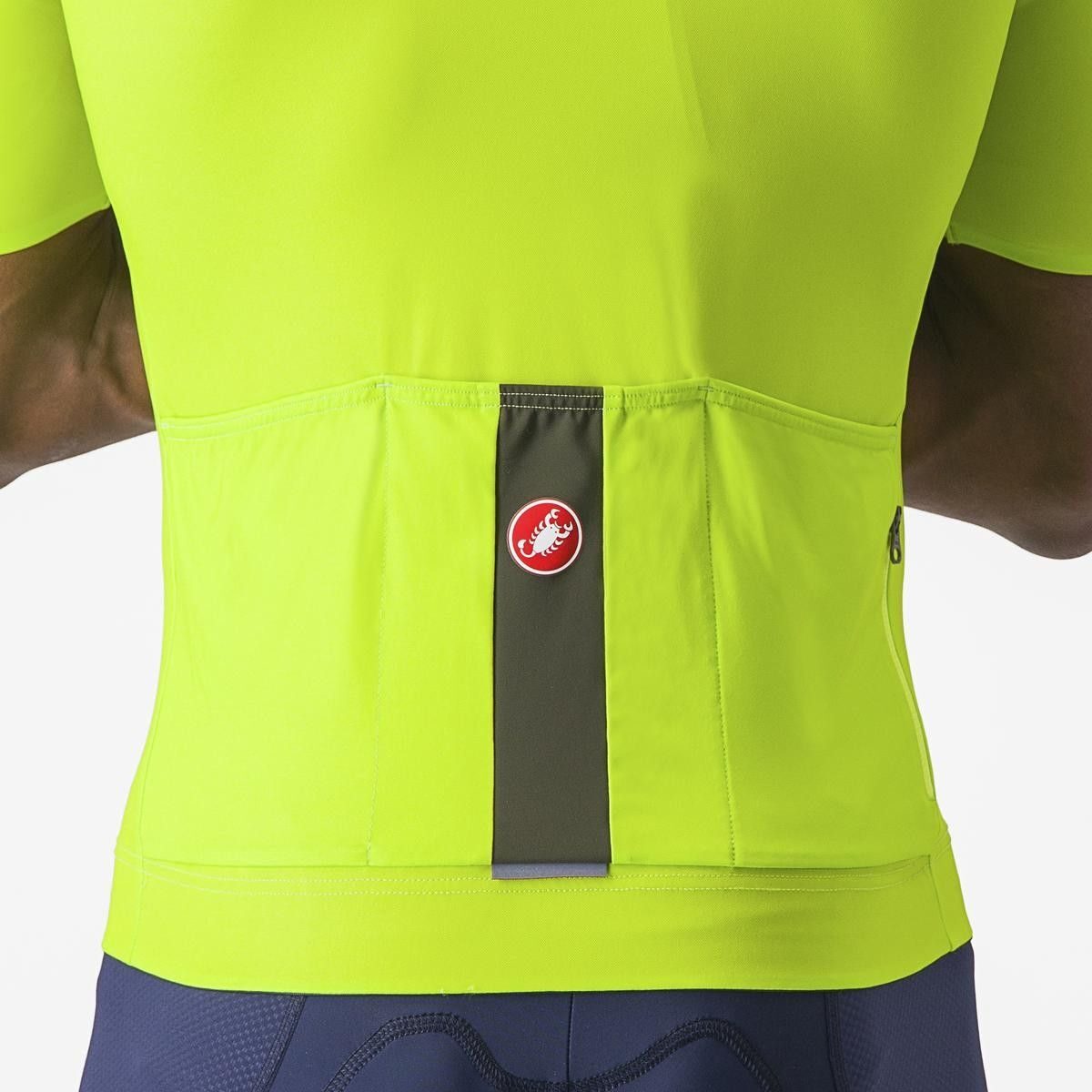tricou cu maneca scurta castelli elements galben fluo s 3