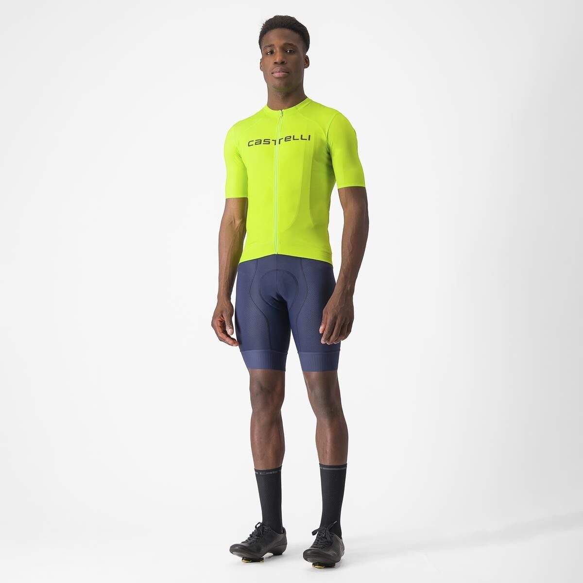 tricou cu maneca scurta castelli elements galben fluo s 6