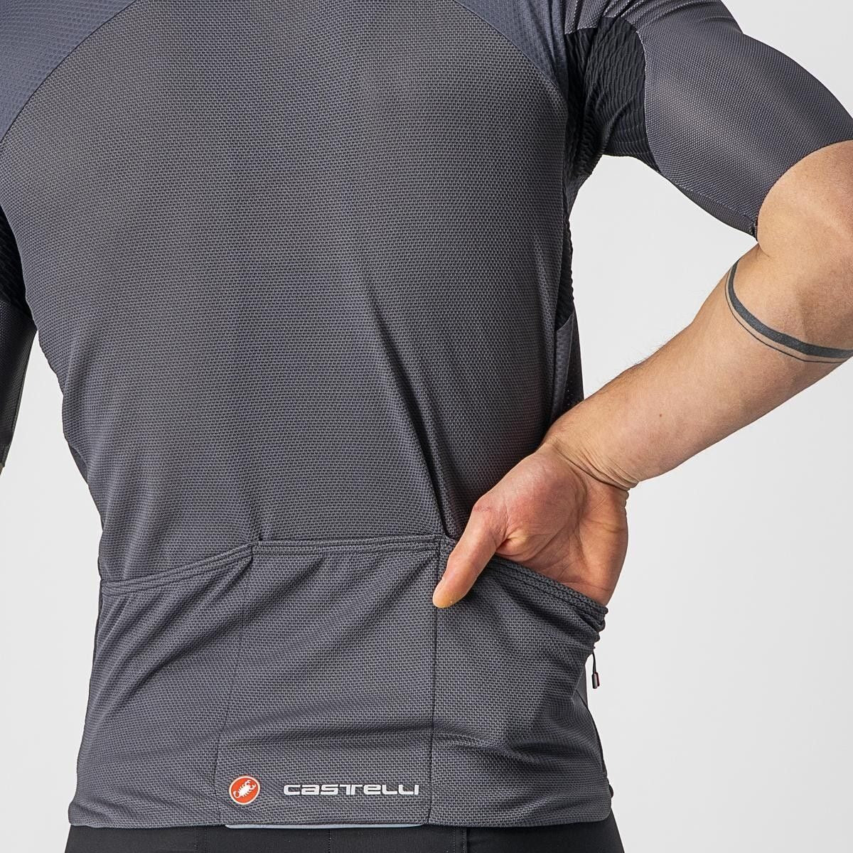 tricou cu maneca scurta castelli endurance elite antracit m 2