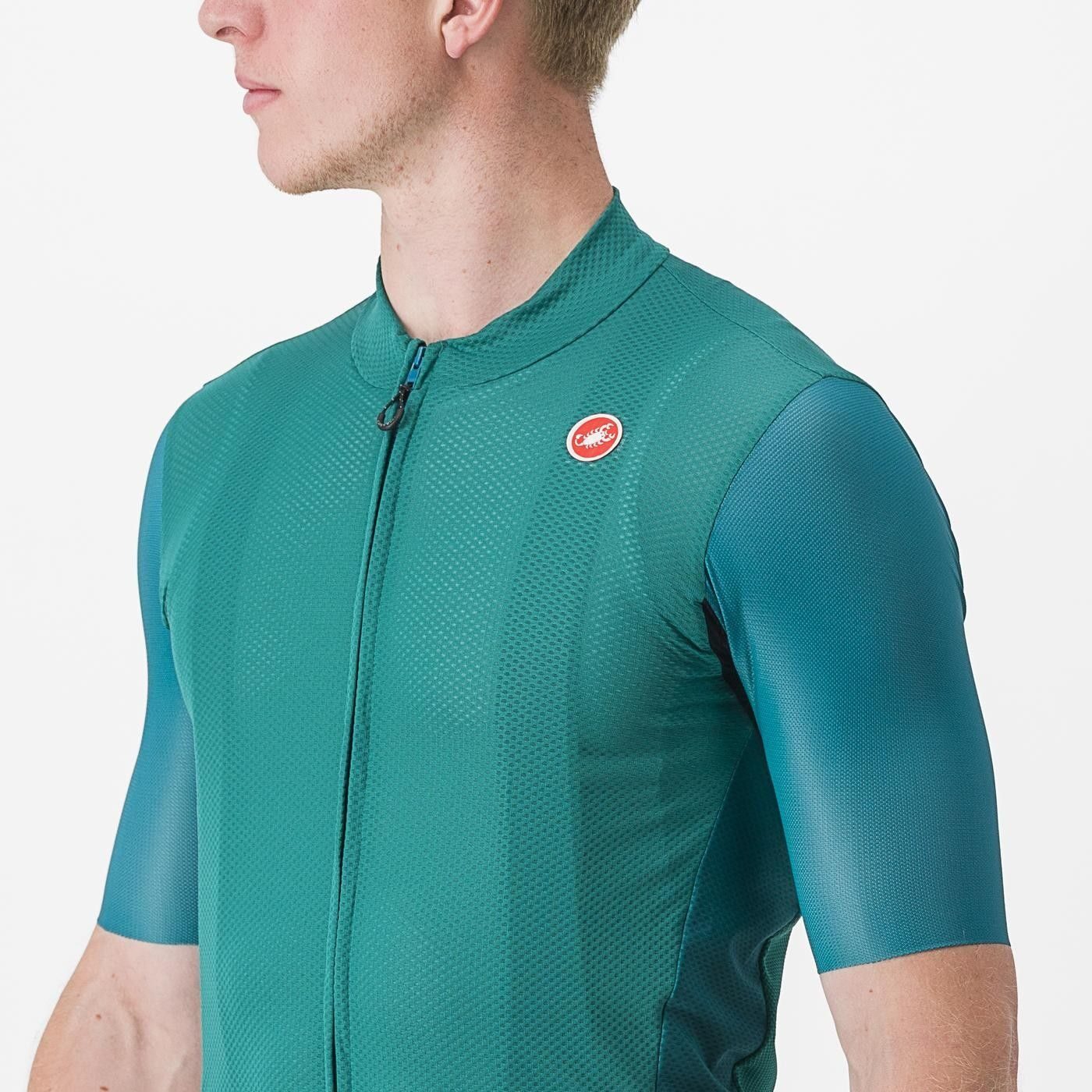 tricou cu maneca scurta castelli endurance elite turcoaz l 4