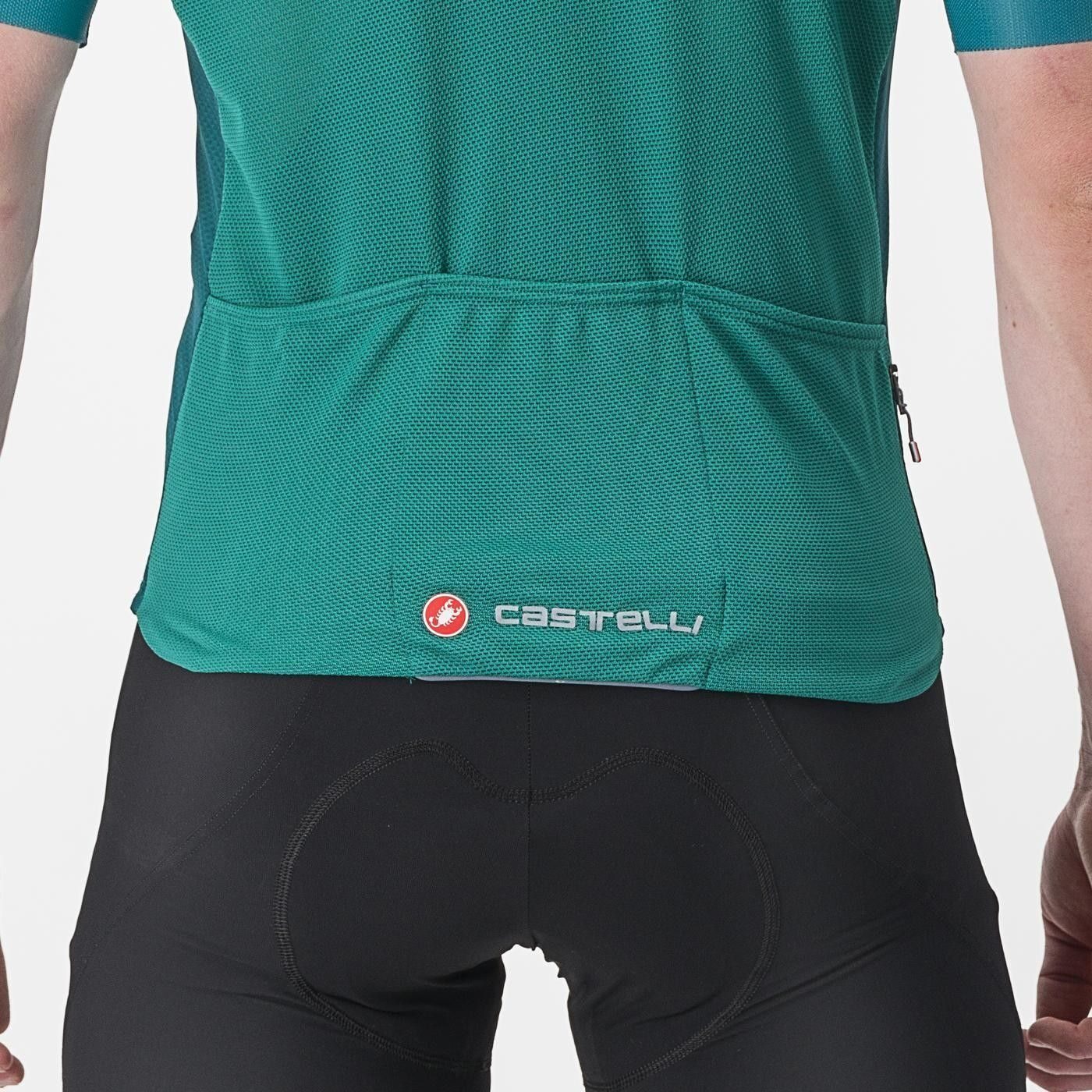 tricou cu maneca scurta castelli endurance elite turcoaz m 2