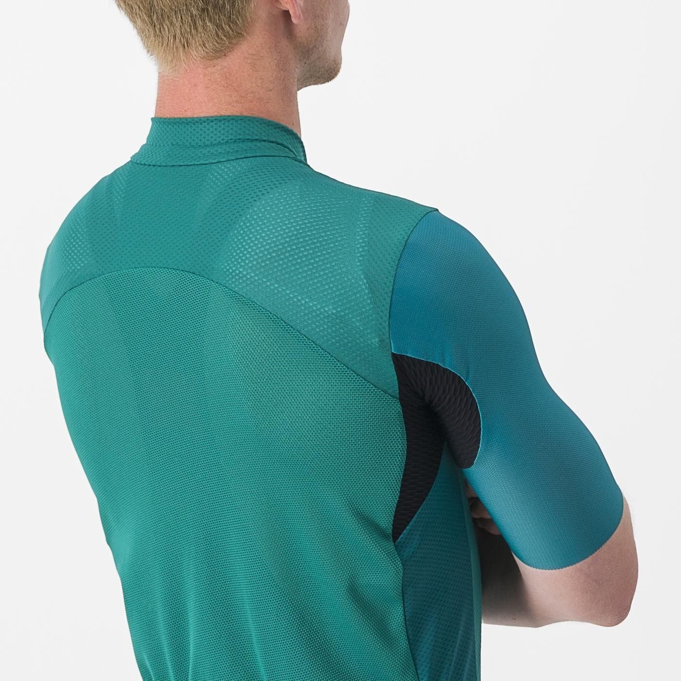 tricou cu maneca scurta castelli endurance elite turcoaz m 3