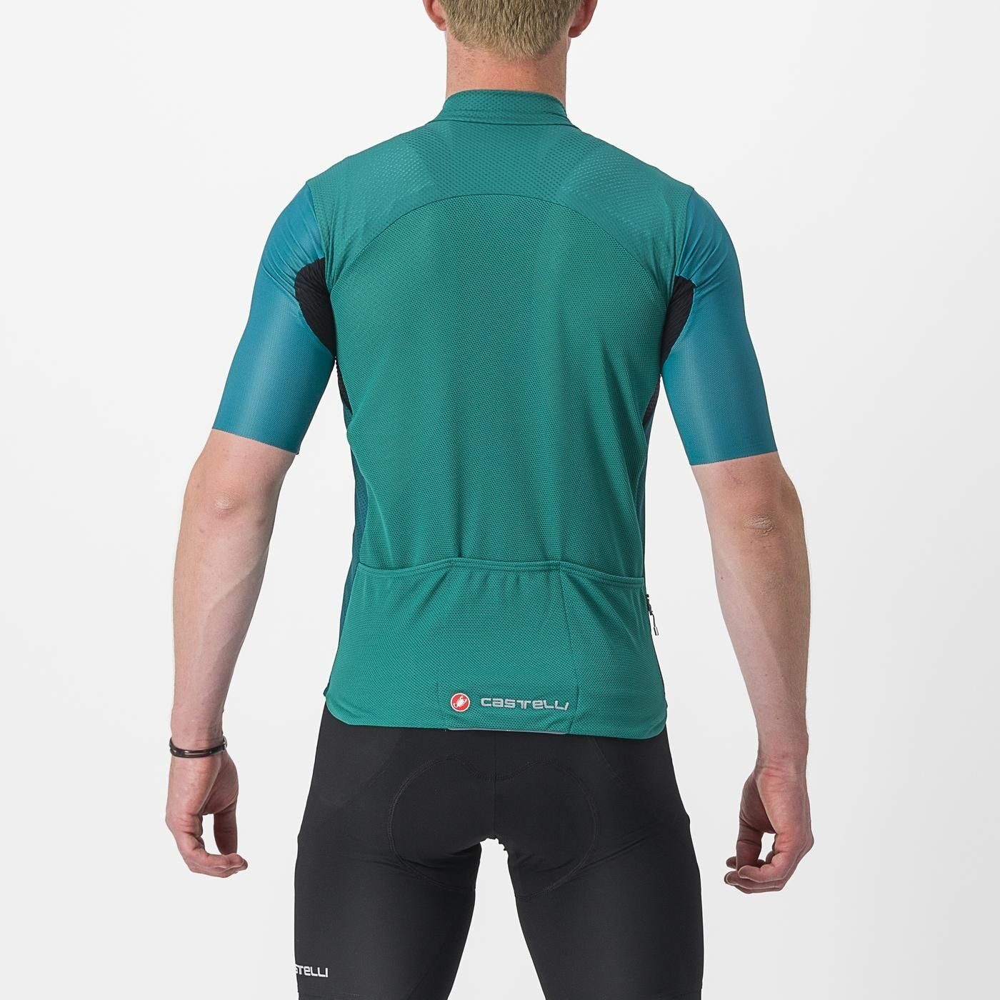 tricou cu maneca scurta castelli endurance elite turcoaz xxl 1