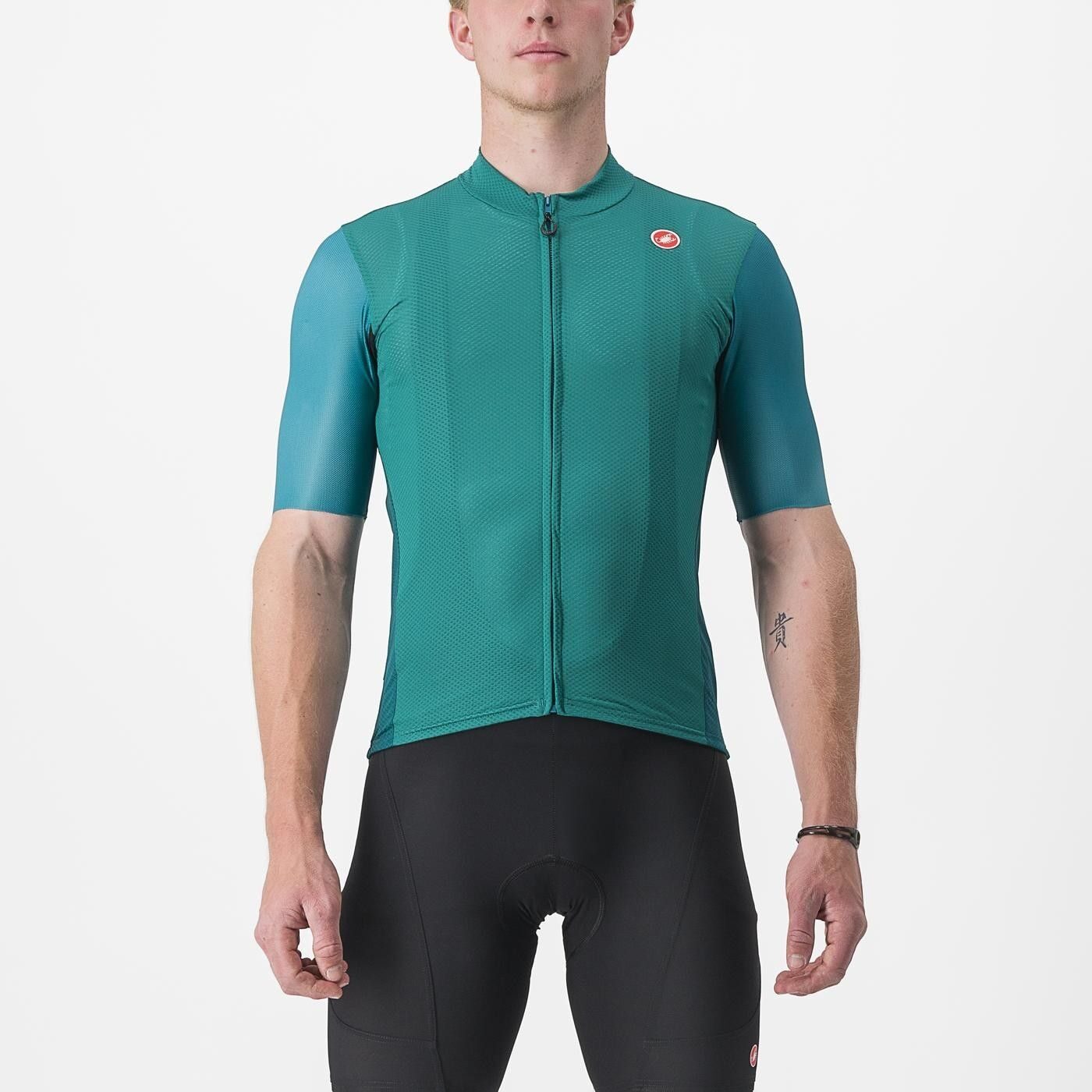 tricou cu maneca scurta castelli endurance elite turcoaz xxl