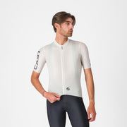 Tricou cu maneca scurta Castelli Entrata Apex, pentru barbati, alb/gri inchis XXL
