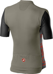 tricou cu maneca scurta castelli entrata v bark green black red s