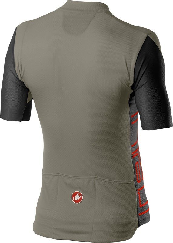 tricou cu maneca scurta castelli entrata v bark green black red s
