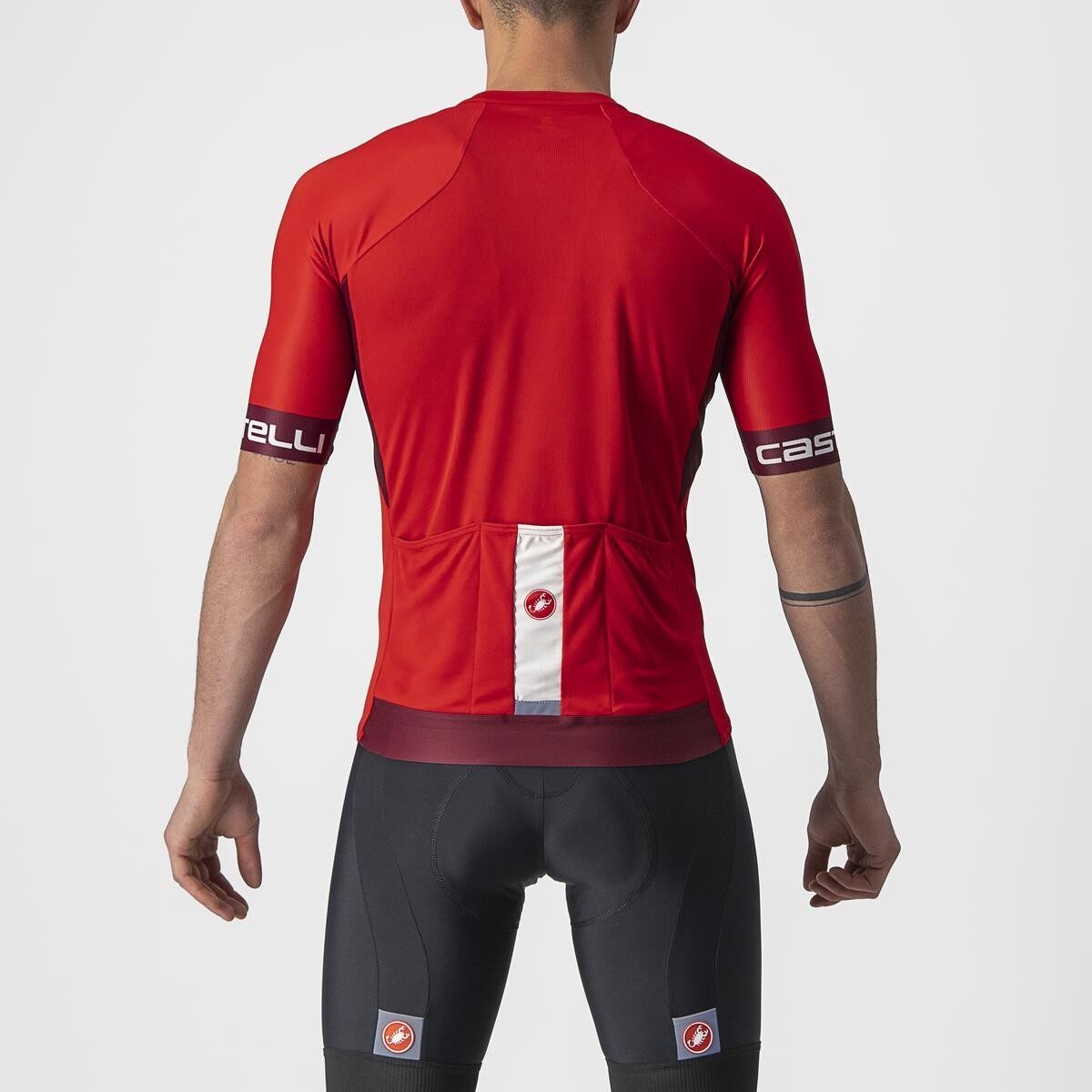 tricou cu maneca scurta castelli entrata vi rosu visiniu xl 1