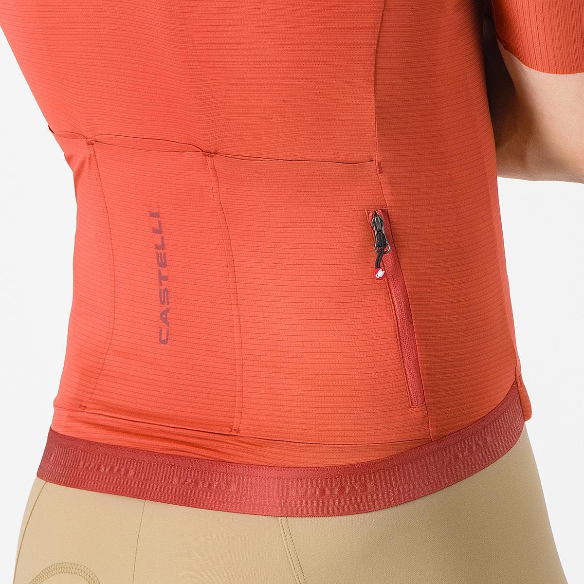Tricou cu maneca scurta Castelli Espresso 2, pentru barbati, paprika L