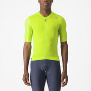 tricou cu maneca scurta castelli espresso galben fluo l